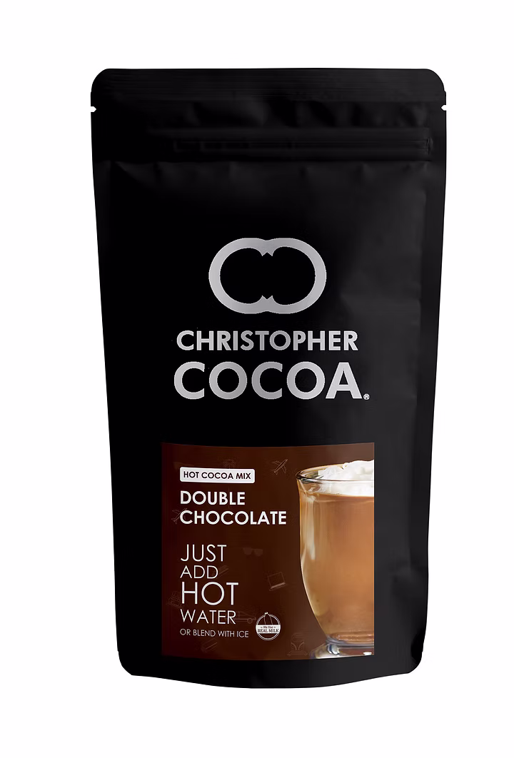 Christopher Cocoa hot cocoa mix carton