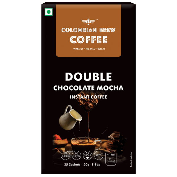 8906088701162_1.png Colombian Brew Double Chocolate Mocha Instant Coffee — No Sugar, Vegan
