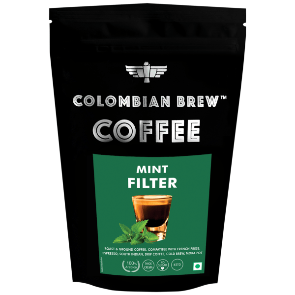 Colombian Brew Mint Filter Coffee — Arabica Roast & Ground