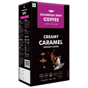 8906088702053_2.png Colombian Brew Creamy Caramel Instant Coffee Powder — No Sugar, Vegan