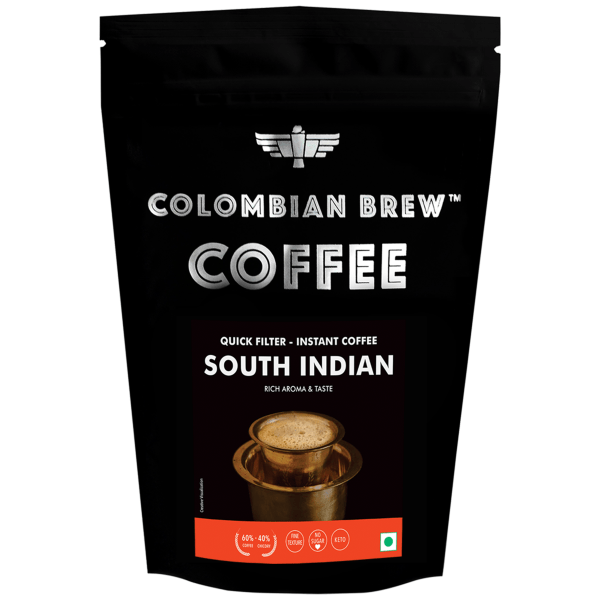 8906088702701_1.png Colombian Brew Strong Instant Coffee Powder, 60-40 South Indian Quick Filter, 1kg Hotel Pack