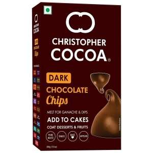 71AjAwMGn6L._SL1500_ Christopher Cocoa Dark Chocolate Choco Chips — 200g