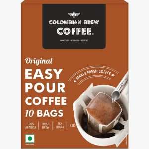 71DGoxrsGdL._SL1500_ Colombian Brew Original Easy Pour Coffee Bags — 8 Bags · 80g