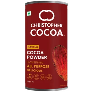 8906088703128_1 Christopher Cocoa, Natural Cocoa Powder, Unsweetend (Bake, Cake, Hot Chocolate, Drinking Shakes) 200g