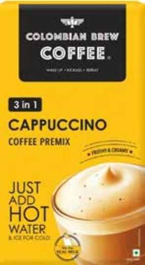 cb-capp-5s-125g Colombian Brew Cappuccino Coffee Premix — 5 Sachets · 125g