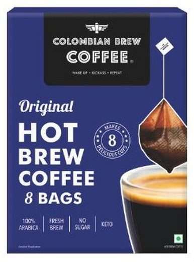 Colombian Brew Hazelnut Coffee Premix — 5 Sachets · 125g