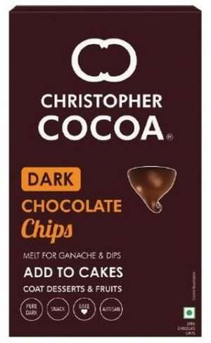 cc-chips-200g Christopher Cocoa Dark Chocolate Choco Chips — 200g