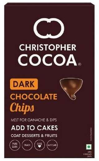 cc-chips-200g Christopher Cocoa Dark Chocolate Choco Chips — 200g