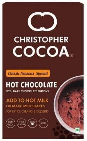 cc-hotdrink-dark-200g Christopher Cocoa Hot Drinking Chocolate with Dark Chocolate — 200g