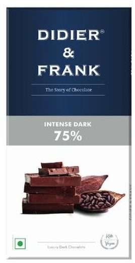 Didier & Frank 75% Intense Dark Chocolate Bar — 80g