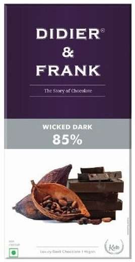 Didier & Frank 85% Wicked Dark Chocolate Bar — 40g