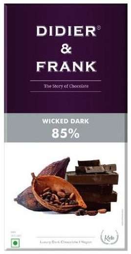 Didier & Frank 85% Wicked Dark Chocolate Bar — 80g
