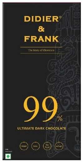 df-99-40g Didier & Frank 99% Ultimate Dark Chocolate Bar — 40g
