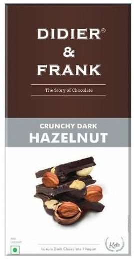 df-hazelnut-40g Didier & Frank Hazelnut Dark Chocolate Bar — 40g