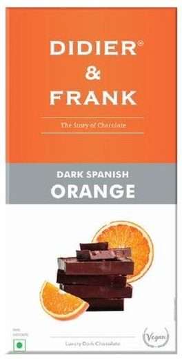 df-orange-40g Didier & Frank Orange Dark Chocolate Bar — 40g